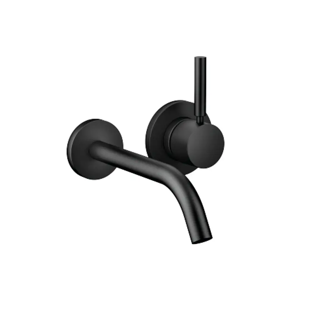 Dornbracht-META-Waschtisch-Wand-Einhandbatterie-Ausladung 190mm-schwarz matt, 36860660-33 Galeriebild 1